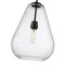 Z-Lite Ayra Pendant, 1-Light, 12 In.W x 16.75 In.H, Matte Black/Clear 488P12-MB - alternate 5